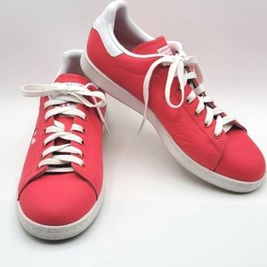 Stan Smith Shock Red Adidas for Men Size‎ 10.5; Women Size 12. S1127